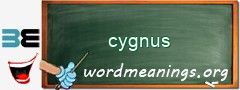 WordMeaning blackboard for cygnus